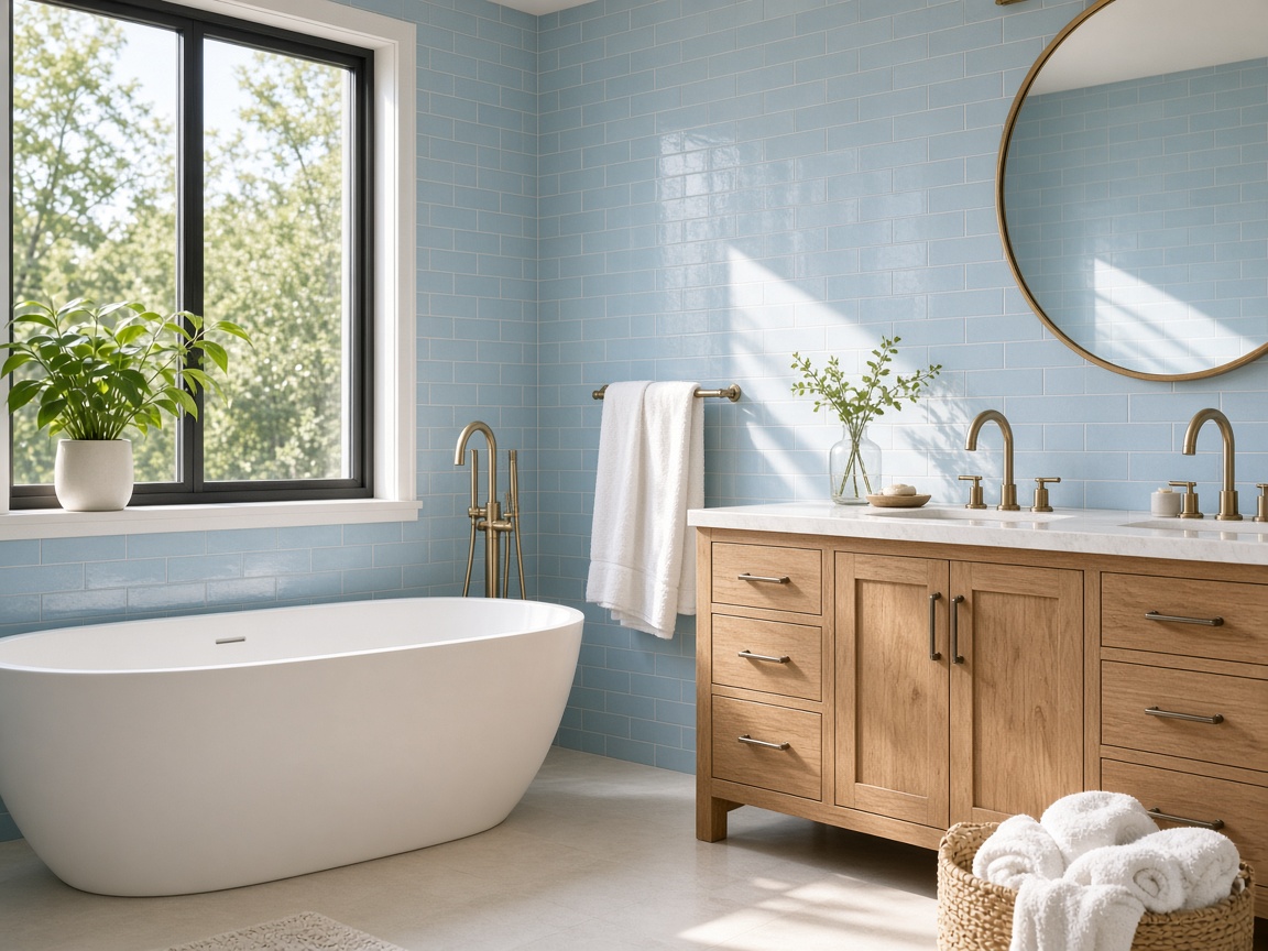 A pale renovated bathroom