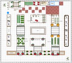 layout of raised garden beds.